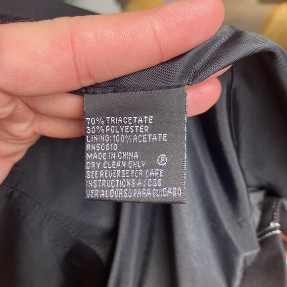 ALBERT NIPON | Black Blazer with White Stitch - Picture 4 of 6